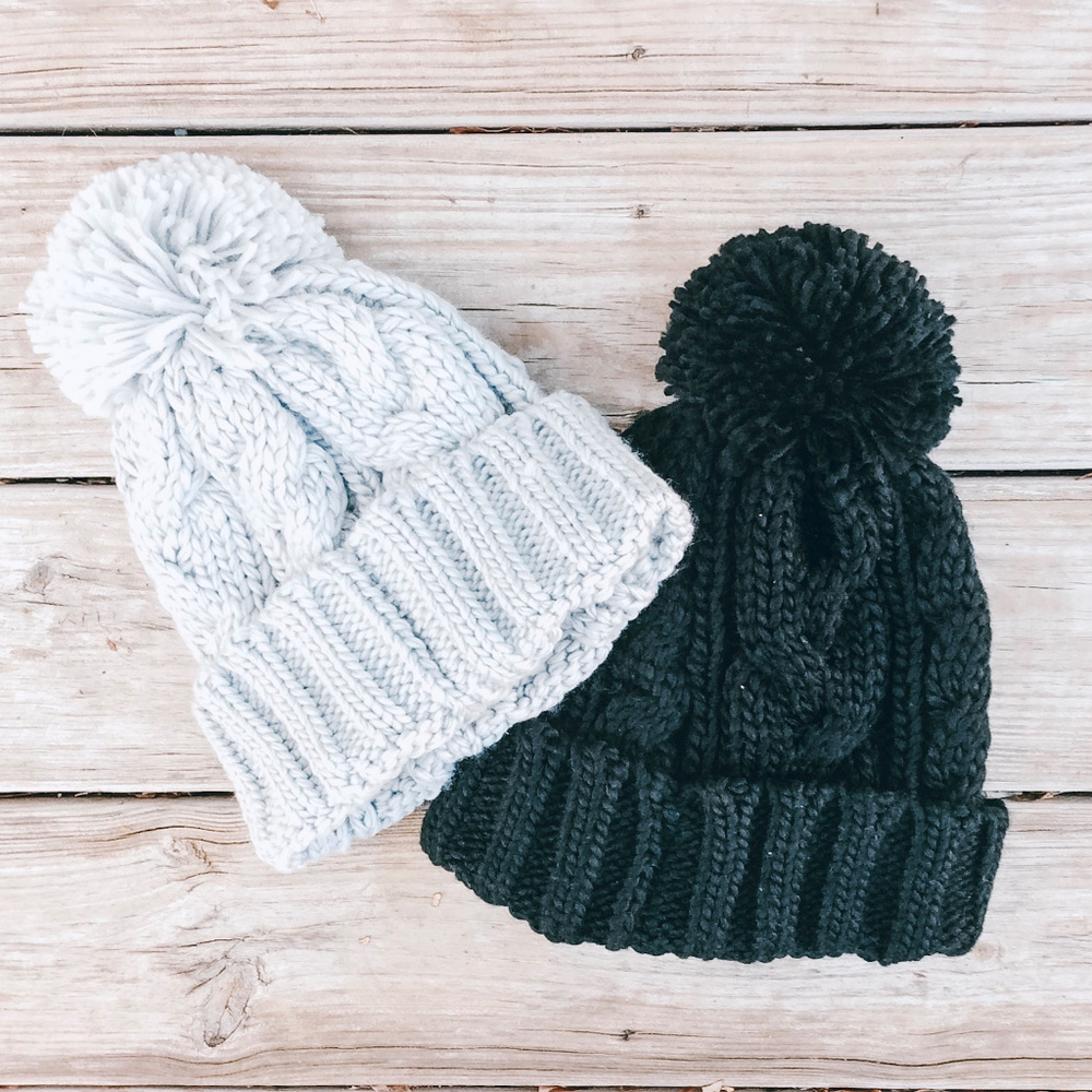 Knit Beanie with PomPom